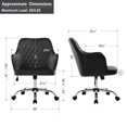 thumbnail image 6 of Duhome Modern Office Chair Desk Chair with Arms Faux Leather Computer Chair Adjustable Rolling Chair for Bedroom Home Office, Dark Gray, 6 of 8