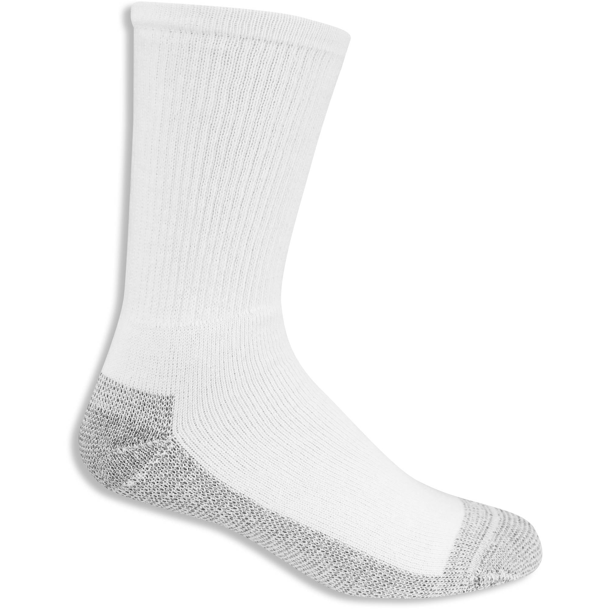 Fruit of the Loom Mens Work Gear Heavy Duty Crew Socks 6 Pack