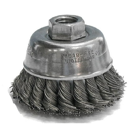 

CGW 2-3/4 Knot Wire Cup Brush .020 Carbon 5/8-11 AH - Fast Cut Qty-1