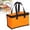 Orange, variant on Insulated Cooler Bag Polyester With Heavy Duty PEVA Liner Leak Resistant Zipper Double Walled Closed Cell Insulation Foldable For Grocery Outdoor Use Keeps Drinks Cold Up To 24 Hours
