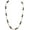 Natural, variant on Puka Shell, Tiger & Black Coconut Beads Necklace (18")