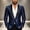 Navy, variant on WIZUTIZ Men's Sequin Blazer Jacket Single Breasted Notched Lapel Stage Performance Party Coat for Concert Club Wear