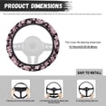 thumbnail image 6 of Uorisanigo Cherry 15 Inch Car Steering Wheel Cover for Winter Stylish Car Wheel Cover for Women Easy to Install Car Steering Wheel Protector for SUV Vehicle Sedan Car Decor Gift for Birthday, 6 of 8