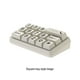 thumbnail image 3 of Moyic Placa de número de teléfono de coche con forma de teclado de plástico, accesorio de estacionamiento práctico y compacto, fácil Electrónica blanquecino, 3 of 6