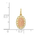 thumbnail image 3 of Real 14kt Two-tone Guadalupe Pendant; for Adults and Teens; for Women and Men, 3 of 4