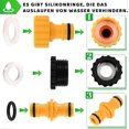 thumbnail image 4 of Garden Hose Connection 13 Mm, Watering Hose Adapter Kit Reinforced Abs Material, Watering Hose Connection Accessories Leak-free Quick Connection For G, 4 of 5