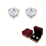 AIDAIL Heart Stud Earrings, Hypoallergenic for Sensitive Ears Women Girls Men, Premium High Polished