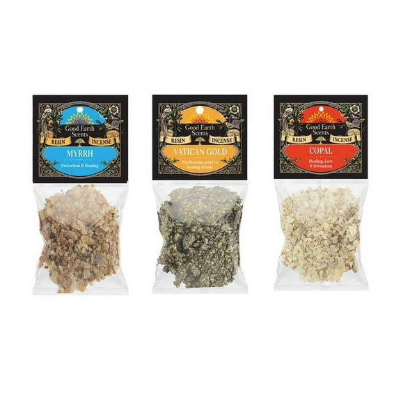 Healing Blend 3 Packs 1 Ounce Resin Incense Set Natural Resin | DIY Smudge Cup