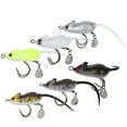 thumbnail image 2 of 6 señuelos de pesca de rana artificial con lentejuelas de 5,5 cm/10,5 g, cebos duros con anzuelos, accesorios para aparejos de pesca., 2 of 14