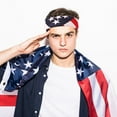 thumbnail image 2 of Daily Basic American Flag Bandana Cotton - 22 inches - Bulk Wholesale Packs (6, 2 of 2