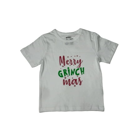 Waimea Merry Grinch Mas Boys Tee, White Size 12