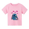 thumbnail image 3 of Camiseta de anime kawaii stitch para niños, camisetas de verano para niños, camisetas casuales de múltiples dibujos animados para niñas, camisetas de manga corta, 3 of 5