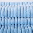 thumbnail image 2 of Phantoscope 18" x 18" Modern, Contemporary, Transitional Light Blue Striped Polyester Throw Pillow , ( 2 Count), 2 of 6