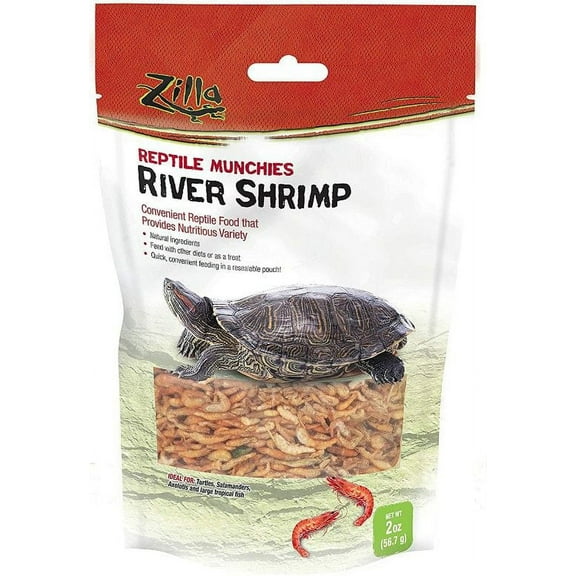 Zilla Reptile Munchies - River Shrimp [Reptile, Foods Dry] 2 oz