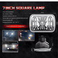 thumbnail image 5 of 5x7" 7x6" Led Headlights For Ford E-100 E-150 E-250 E-350 Econoline Wagon Van, 5 of 14