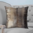 thumbnail image 4 of 24x24 Pillow Covers Set of 2, Brown Ombre Throw Pillow Covers Decorative Couch Cushion Case, Oil Painting Art Abstract Modern Microfiber Square Pillowcases for Bedroom Car Living Room, 4 of 7