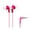 Pink, variant on Panasonic ErgoFit Earphones, Neodymium Drivers, (Blue), RP-HJE120-APT
