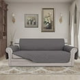 thumbnail image 3 of Easy-Going Reversible Sofa Slipcover Water Resistant Couch Cover, Sofa Size, Gray/Gray, 3 of 8