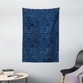 thumbnail image 1 of Art Blue Tapestry, Technology Computer Future Digital Themed Graphic Abstract Overlapping Square Forms, Wall Hanging for Bedroom Living Room Dorm Decor, 40W X 60L Inches, Indigo, by Ambesonne, 1 of 2