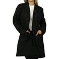 thumbnail image 4 of Panda Uniform by HeedFit 36" Notch Collar Women’s Lab Coat – 2XL Black, 4 of 7