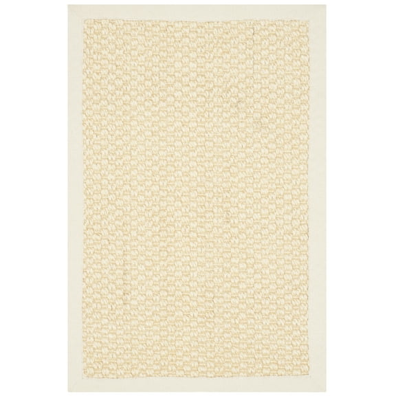 SAFAVIEH Natural Fiber Charlene Bordered Area Rug, Creme, 3' x 5'