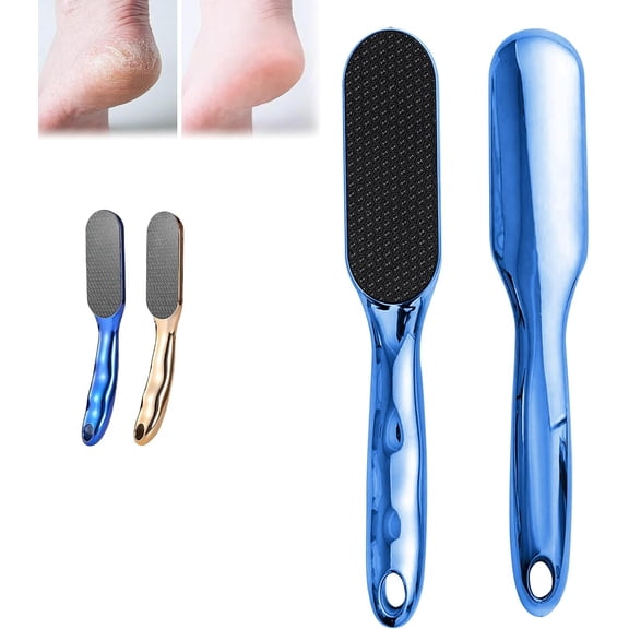 2pcs Veinsgrain Foot File, Nano Glass Foot File, Hard Skin Remover Nano-Glass Foot File, Veins Grain Foot File, Professional Foot Care Tools, Pedicure Tool for Smooth Feet (Gold)
