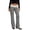 Black, variant on Women's Fold Over Waist Wide Leg Pants with Low Rise Cut and Flowy Silhouette Featuring Soft Draping Fabric Black L