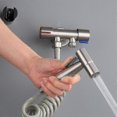 thumbnail image 2 of Stainless Steel Toilet Bidet Tap Jet Set Handheld Shower Sprayer Home Bathroom Bidet Faucet, 2 of 5
