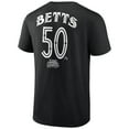 thumbnail image 3 of Men's Mookie Betts Black Los Angeles Dodgers Mister Cartoon Name & Number T-Shirt, 3 of 5