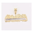 thumbnail image 5 of 2 1/4" Diamond-Cut Last Supper Unisex Adult Pendant 10K Yellow White Gold, 5 Gr - GOLDUM NYC, 5 of 6