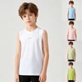 thumbnail image 2 of Boys Tank Tops Kids Mesh Quick Dry Sleeveless Athletic Shirts Youth Workout Performance Tops,7-8 Years, 2 of 6