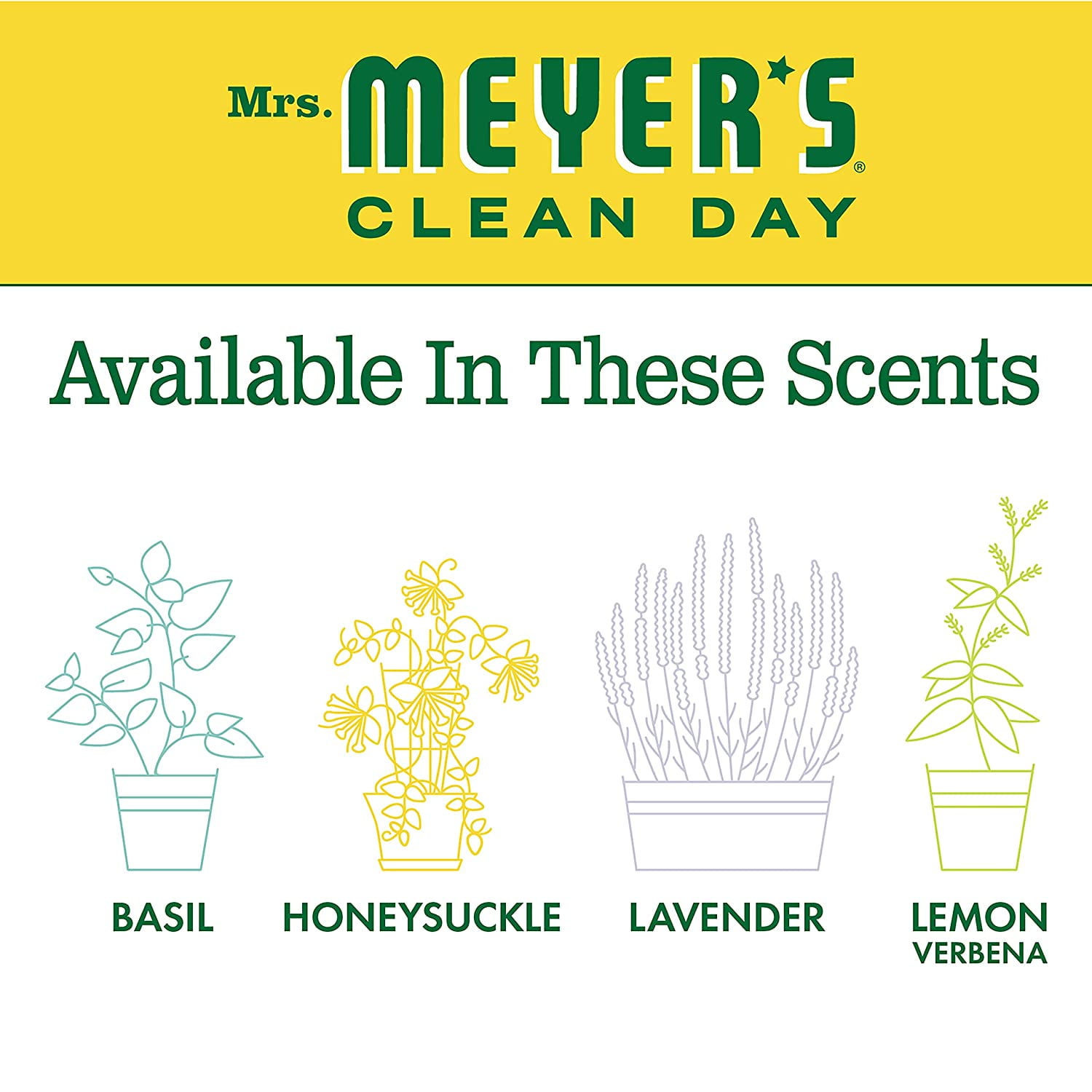 Mrs. Meyer's Clean Day Hand Soap Variety, 1 Honey Suckle Refill, 1 Honey Suckle Hand Soap, 1 CT