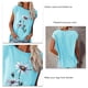 thumbnail image 3 of Blusa de manga corta Top Cuello redondo Blusa de manga corta con estampado floral para citas de mujeres, 3 of 6