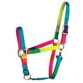 thumbnail image 2 of Medium Hilason Horse Tack Rainbow 3Ply Adjustable Nylon Halter, 2 of 2
