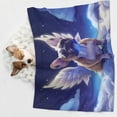 thumbnail image 3 of JUNZAN Waterproof Pet Blanket Dog Blankets, Night Sky Winged French Bulldog Pattern Printing Super Soft Warm,Urine Proof Washable Pet Blanket, 3 of 5