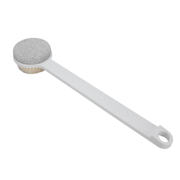 M Buder Shower Brush Pumice Stone Foot Scrubber 2 in 1 Reusable Long Handle Deep Cleansing Brush (14.17 inches / 36 cm)