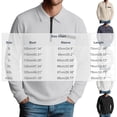 thumbnail image 3 of sdhkgrrt Men's Collared Long Sleeve Zipper Pullover Fall Winter Casual Basic Tops Fashion Trendy Work Business Outfits Clothes, Black M, 3 of 6