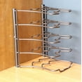 DecoBros Kitchen Counter and Pan Organizer Shelf Rack, Bronze