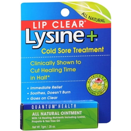 Lip Clear Lysine+ Cold Sore Treatment 0.25 oz (Pack of (Best Topical Cold Sore Treatment)