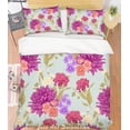 thumbnail image 1 of 3D Purple Flores Funda de edredón Set Ropa de cama Set Fundas de almohada 127, 1 of 2
