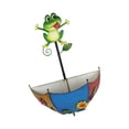 thumbnail image 1 of jinwen Railing Flower Pot Creative Wall Mount Plant Pot for Deck Fence Outside Home green frog, 1 of 9