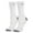 White Gray, variant on Basix – White Gray Athletic Crew Socks – Size Medium – Cotton Blend Cushioned Comfort, Breathable