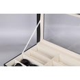 thumbnail image 4 of Leather 8 Piece Eyeglasses Storage And Sunglass Glasses Display Drawer Loable Case Organizer,bla, 4 of 4