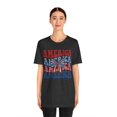 thumbnail image 6 of Women's Groovy Retro America Coquette Bow 4th of July Shirt, 6 of 12