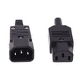 thumbnail image 3 of 2X 250V 10A Conector de Potencia IEC 320 C14 Claviaj A C13 Enchufe, 3 of 5