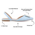 thumbnail image 5 of Journee Womens Hannae Sling Back Pointed Toe Flats, Widths Available, 5 of 9