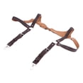 thumbnail image 2 of Men Suspenders Adjustable Sturdy Vintage Style PU Leather Renaissance Men Suspenders for Parties Business Gatherings Brown Free Size, 2 of 8