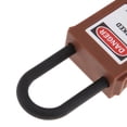 thumbnail image 4 of PL38-KD 38 mm PVC Curved Safety Lockout Padlock Lockout Padlock Brown, 4 of 9