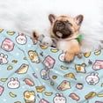thumbnail image 3 of Yiaed Rabbit Burger Coffee Print Dog Blankets-Cat Blanket Washable for Couch Protection,Puppy Blanket, Soft Plush Reversible Throw Furniture Protector-Medium, 3 of 8