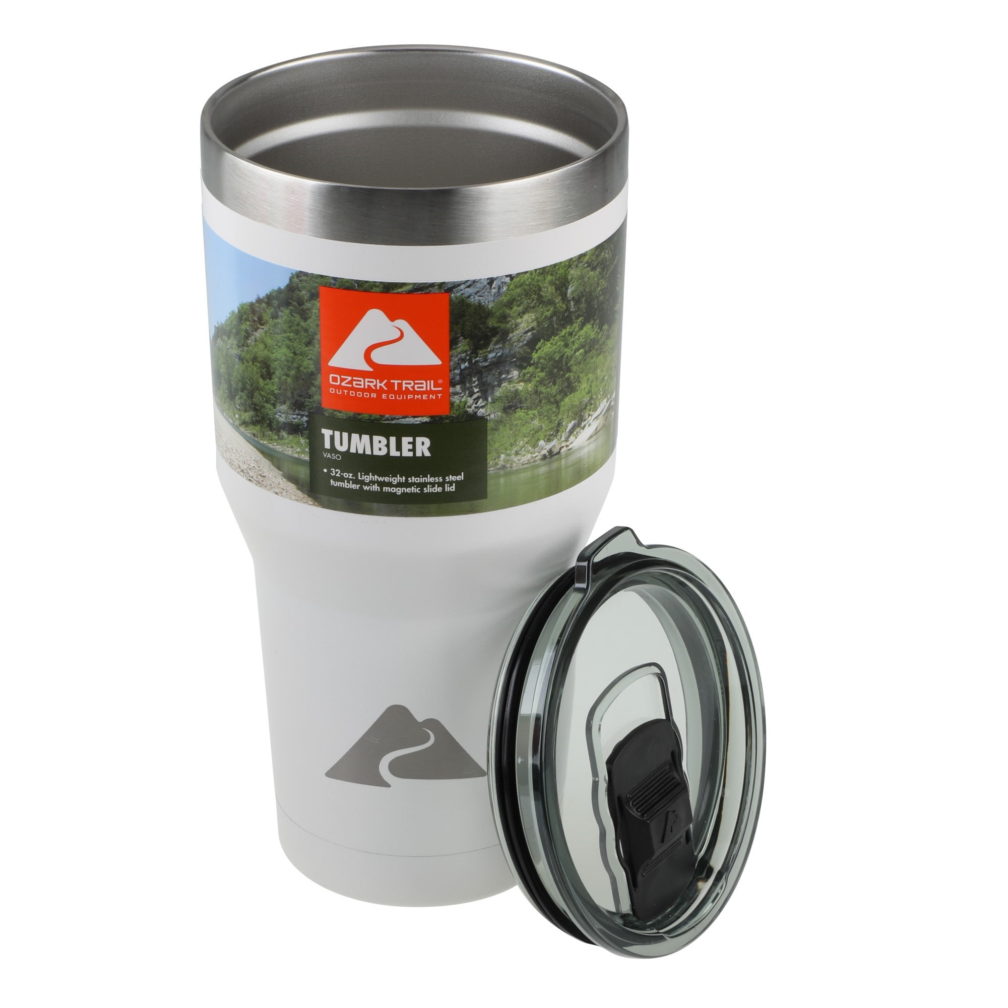 Ozark Trail 32 oz Vacuum Insulated Stainless Steel Tumbler-Silver
